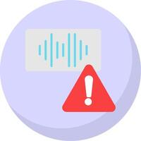 Error Flat Bubble Icon vector