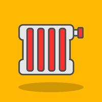 Radiator Filled Shadow Icon vector