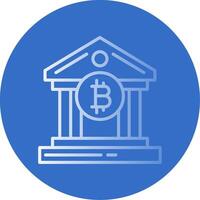 Bank Bank Flat Bubble Icon vector