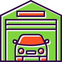 Garage filled Design Icon vector