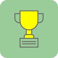 Trophy Glyph Gradient Corner Icon vector