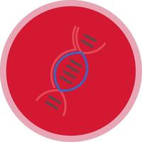 DNA Flat Multi Circle Icon vector