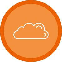 Cloud Line Multi Circle Icon vector