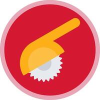 Mitre Saw Flat Multi Circle Icon vector