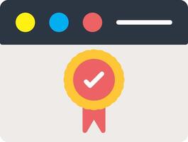 Quality Site Flat Multi Circle Icon vector