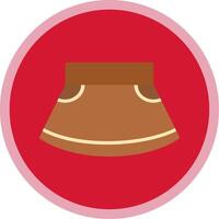 Skirt Flat Multi Circle Icon vector