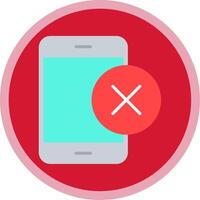 Smartphone Flat Multi Circle Icon vector