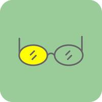 Sunglasses Filled Yellow Icon vector