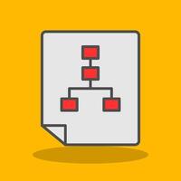 TimeFilled Shadow Filled Shadow Icon vector