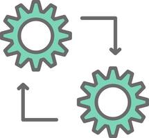 Methodology Line Filled Light Icon vector