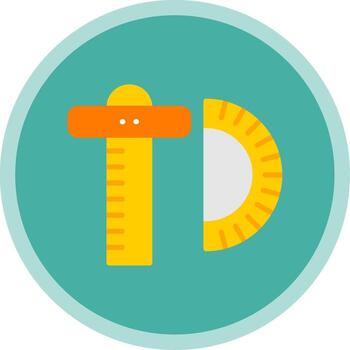 Scale Flat Multi Circle Icon vector