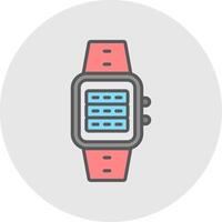 Server Line Filled Light Icon vector