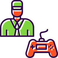 Gamer filled Design Icon vector