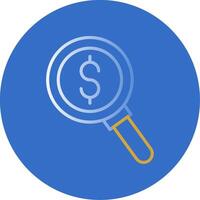 Market Research Flat Bubble Icon vector