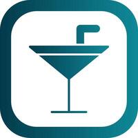 Welcome Drink Glyph Gradient Corner Icon vector