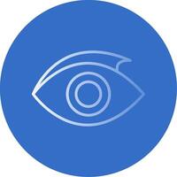 Eye Flat Bubble Icon vector