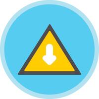 Sign Flat Multi Circle Icon vector