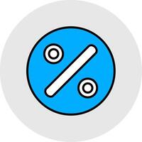 Divide Line Filled Light Icon vector