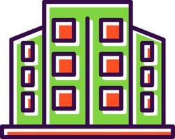 Office Building filled Design Icon vector