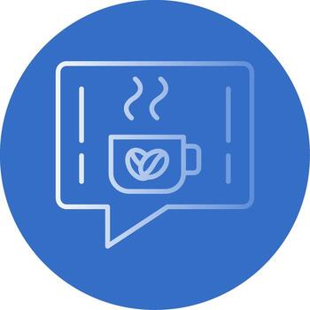 charla plano burbuja icono vector