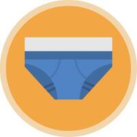 Underwear Flat Multi Circle Icon vector
