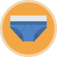 Underwear Flat Multi Circle Icon vector