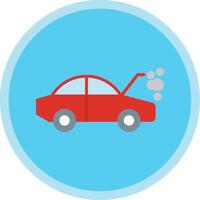 Car Breakdown Flat Multi Circle Icon vector