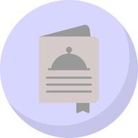 Menu Flat Bubble Icon vector
