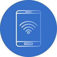Wifi Flat Bubble Icon vector