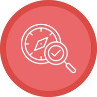 Compass Line Multi Circle Icon vector