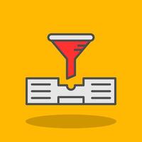 Mail Filled Shadow Icon vector