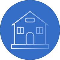 Home Flat Bubble Icon vector