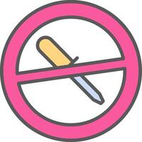 No Screwdriver Line Filled Light Icon vector