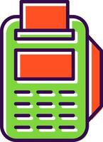 Pos Terminal filled Design Icon vector