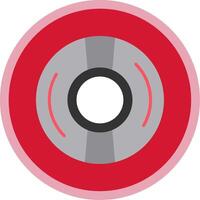 Cd Flat Multi Circle Icon vector