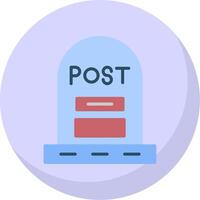 Post Flat Bubble Icon vector