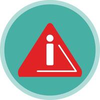 Alert Flat Multi Circle Icon vector