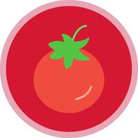 Tomato Flat Multi Circle Icon vector