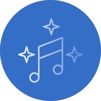 Music Flat Bubble Icon vector