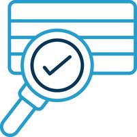Soil Sampling Line Blue Two Color Icon vector
