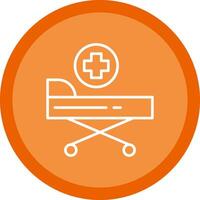 Stretcher Line Multi Circle Icon vector