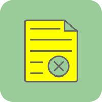 File Format Filled Yellow Icon vector