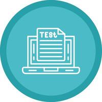 OnLine Multi Circle Test Line Multi Circle Icon vector