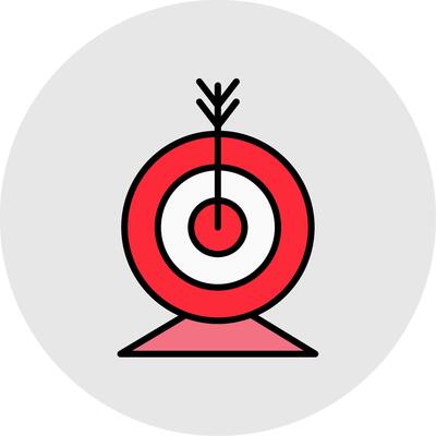 Targeting Line Filled Light Icon