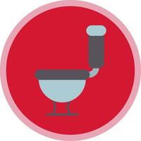 Toilet Flat Multi Circle Icon vector