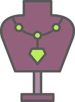Mannequin Line Filled Light Icon vector