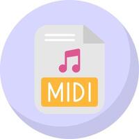 Midi Flat Bubble Icon vector