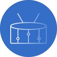 Snare Flat Bubble Icon vector