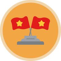Flags Flat Multi Circle Icon vector