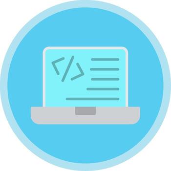 Programming Flat Multi Circle Icon vector